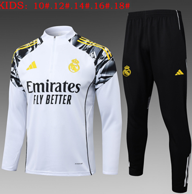 Chándal Real Madrid 2025/26 ( White II Half Zip) - NIÑOS